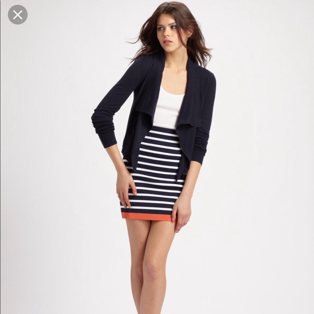 BCBG Bodycon Striped Skirt